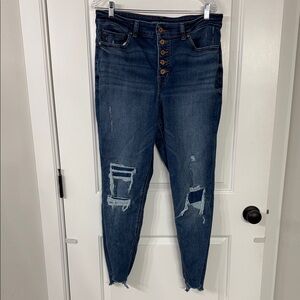 Maurices Stylish Blue Distressed Women’s Jeans